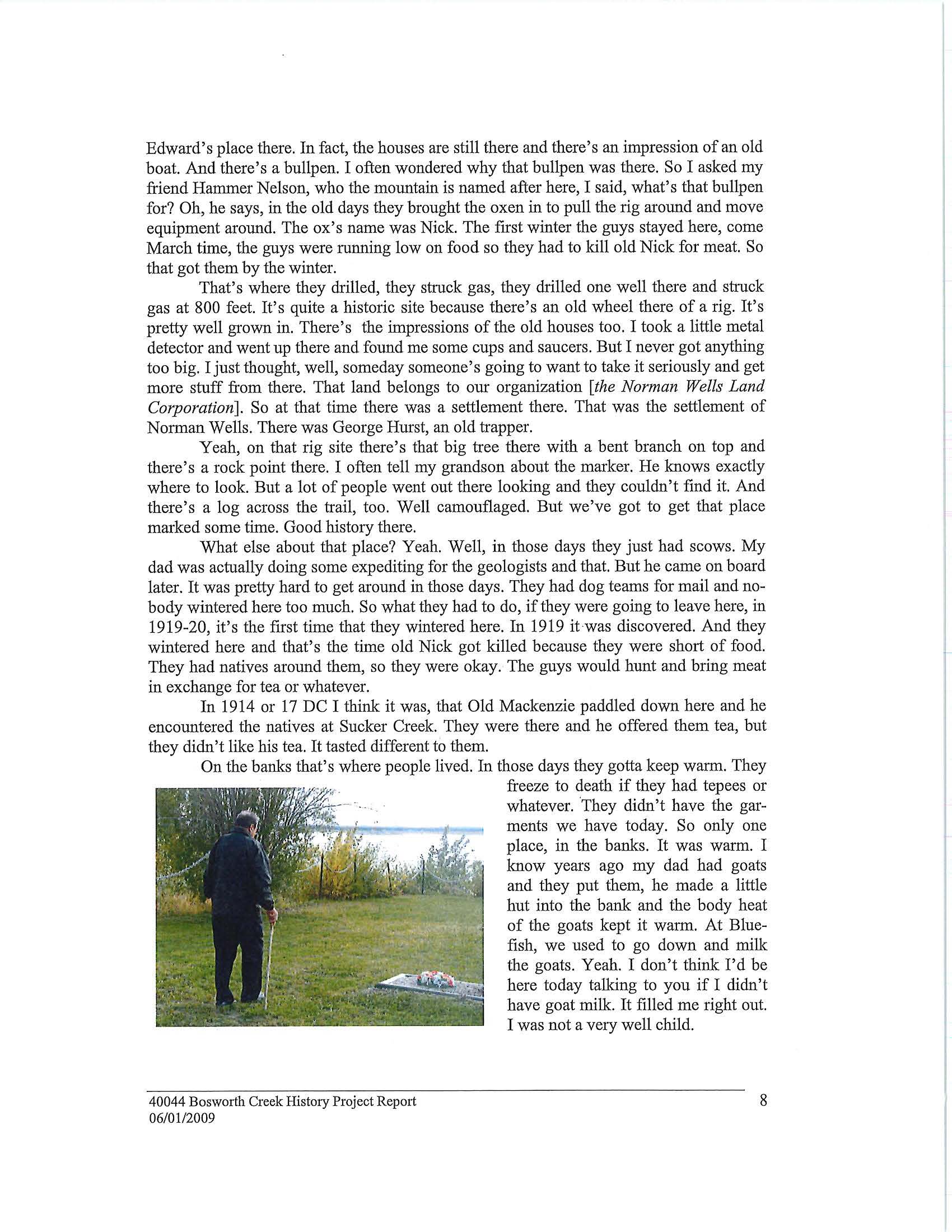 Bosworth Creek History Project Page 13