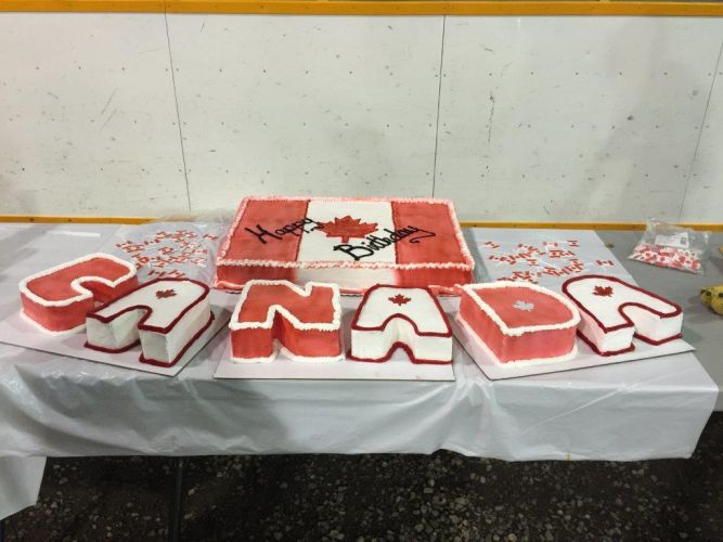 Canada Day Cake